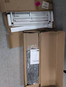lot 38 image: Easel Studio TV Floor Stand & Adjustable LaptopMonitor Desk Stand  - Retail $359