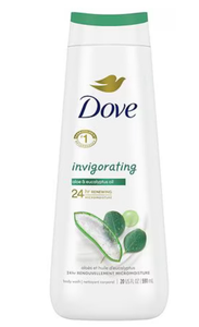 lot 41025 image: Dove Body Wash Invigorate Aloe & Eucalyptus Oil, 20.0 fl oz