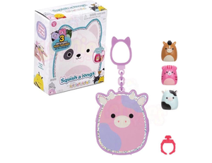 lot 41043 image: Squish-a-longs Clip-A-Longs by Squishmallows -Series 1 Mystery (1 Pack Chosen at Random)