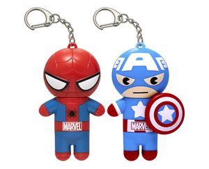 lot 41045 image: Lip Smacker Marvel, keychain, lip balm for kids - Spiderman & Captain America