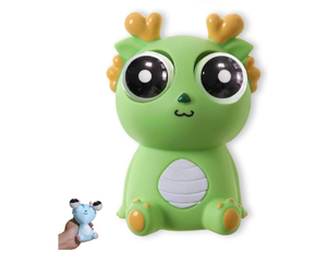 lot 41061 image: Pop-Out Eye Dragon Squeeze Toy - Stress Relief Sensory Squishy for Adults, Funny Anti-Stress Ball, Ideal Anxiety Toy for Party Favors and Gifts (Green)