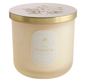 lot 41107 image: Signature Collection Vanilla Pumpkin Scented Candle