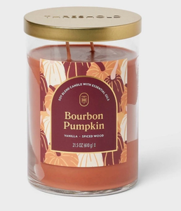 lot 41111 image: Bourbon Pumpkin Scented Candle