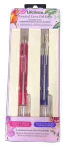 lot 41382 image: Lifelines Essential Oil Infused Lava Gel Pen Set