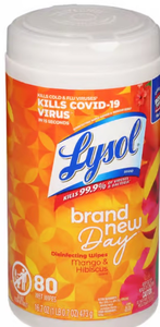 lot 41415 image: Lysol Brand New Day Disinfecting Wipes - Mango & Hibiscus