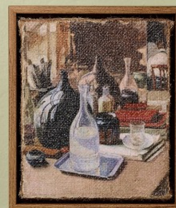 lot 41417 image: Bundled pkg.-Still Life Canvas Wall Art with Wooden Frame