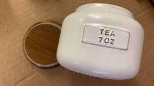 lot 41442 image: Hearth & Hand Magnolia Tea Canister 7oz