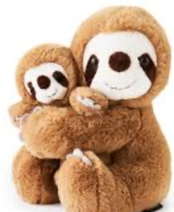 lot 41464 image: FAO Schwarz (Mommy only)and Me Sloth Plush