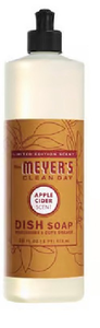 lot 41486 image: Mrs. Meyers Apple Cider Dish Soap 16oz
