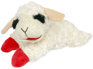 lot 41536 image: Multipet Lamb Chop Plush Dog Toy 10.5 inch