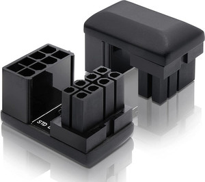 lot 41413 image: EZDIY-FAB GPU VGA PCIE 8 Pin U Turn 180 Degree AngleConnector Power Adapter