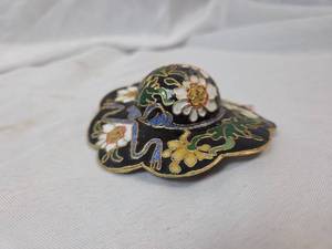 lot 817 image: Enamel Floral Hat Ornament Decor