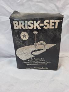 lot 818 image: Brisk-Set Rhinestone Setting Tool with Original Box