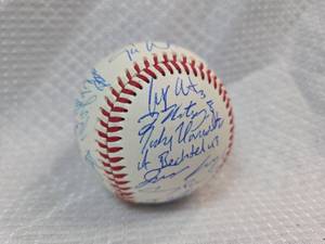 lot 914 image: NCAA Championship Team Signed Baseball