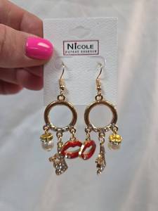 lot 916 image: Nicole Fashion Charm Dangle Earrings