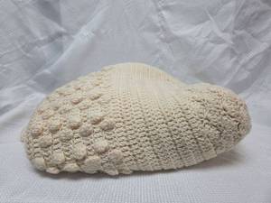 lot 930 image: Handmade Cream Crochet Afgan