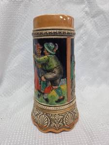 lot 980 image: German Hand-Painted Beer Stein