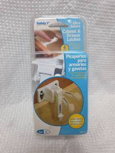 lot 982 image: Safety 1st Ultra Secure Cabinet & Drawer Latches 4-Pack