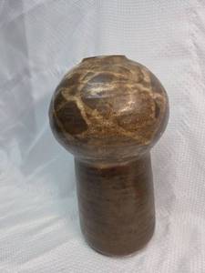 lot 1750 image: Christoph Art Studio Brown Ceramic Vase