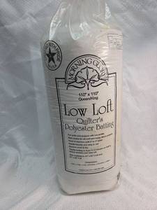 lot 1765 image: Morning Glory Low Loft QueenKing Polyester Batting 110x110