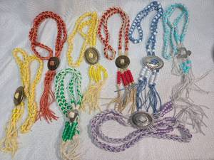 lot 1768 image: 8pc Southwestern Style Beaded Concho Necklace Collection