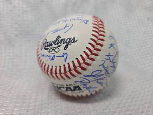 lot 1806 image: Rawlings Official American League Baseball with Signatures