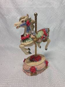 lot 1847 image: Melodies Country Fair Collection Carousel Horse Figurine