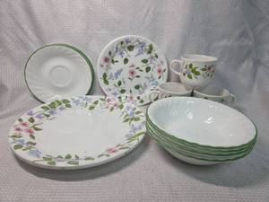 lot 1856 image: Corelle Garden Meadow Dinnerware Set