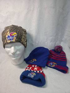 lot 1862 image: KU Jayhawks Winter Beanie Collection
