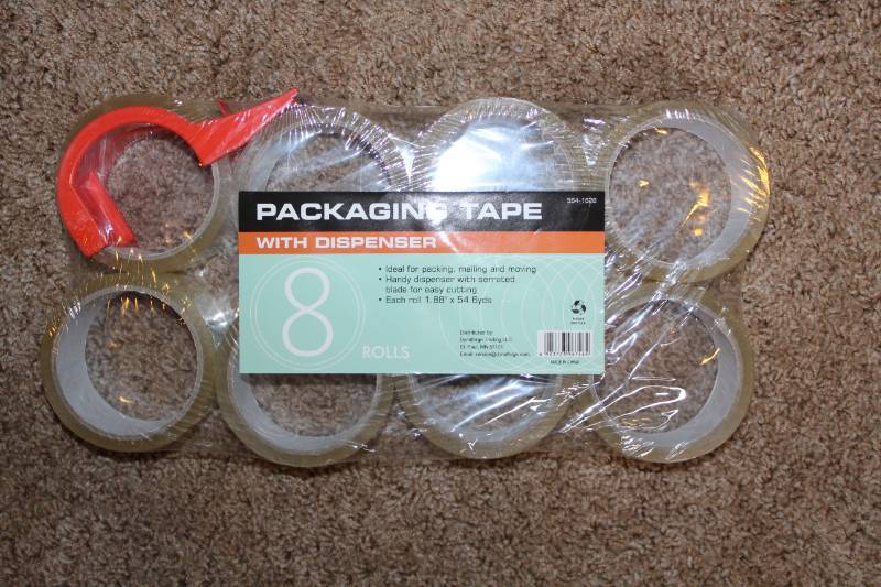 lot 2055 image: Packing Tape--- 8 Pack