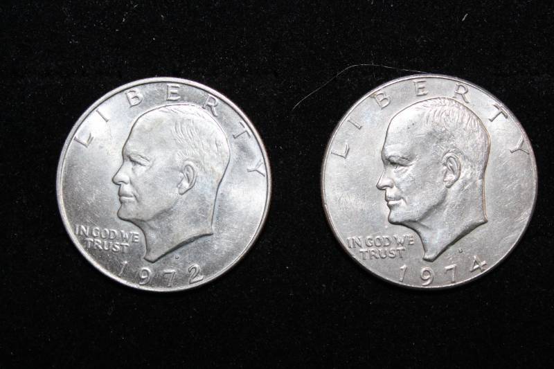 lot 2063 image: 2 Ike Dollars