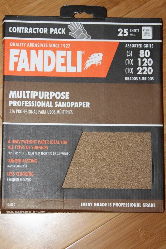 lot 2109 image: Sandpaper 25 Sheets (Contractor pack)