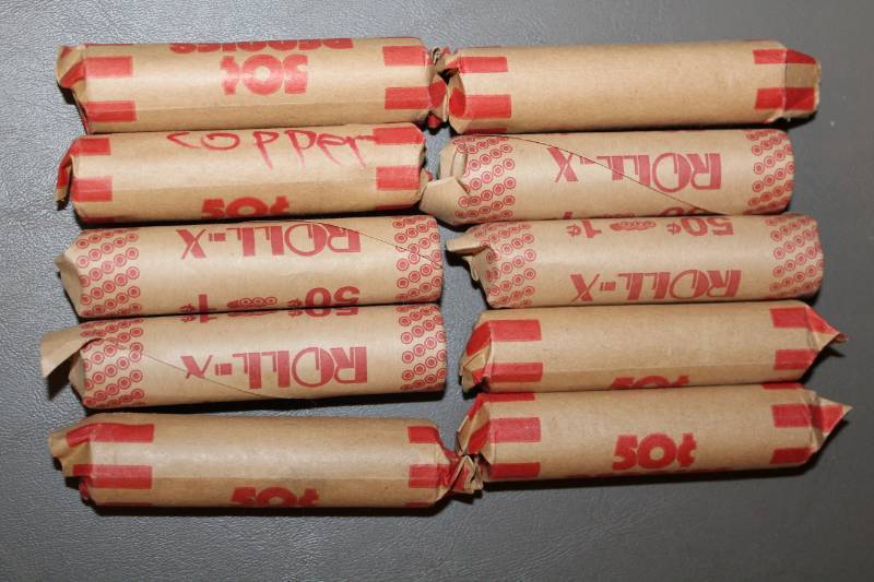 lot 2111 image: Lot of 500 Copper Pennies---1982 Or Older