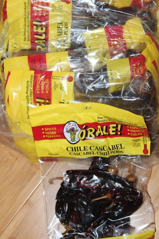 lot 2120 image: Cascabel Chili Pods---123oz pkg