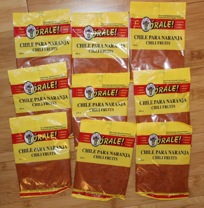 lot 2136 image: Lot of 9 Ground Chili Fruits ----2 OZ Pkg.