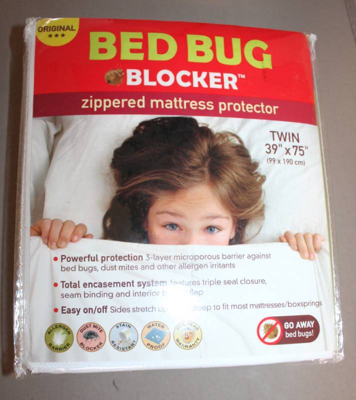 lot 1907 image: Bed Bug Blocker Mattress Protector - Twin Sized