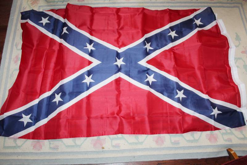 lot 1936 image: Confederate Flag - Approximately 3ft by 5ft