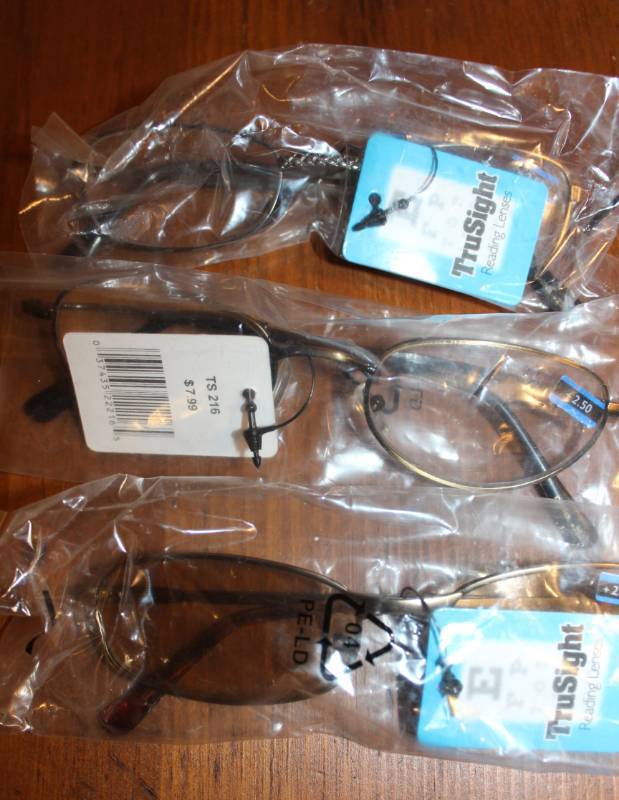 lot 1958 image: Three Pairs of 2.50 Reading Glasses
