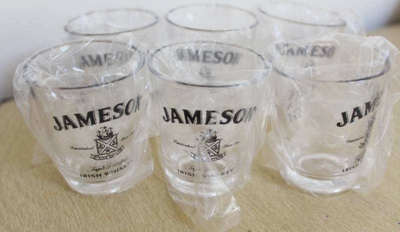 lot 1967 image: Lot of 6 Jameson Shot Glasses