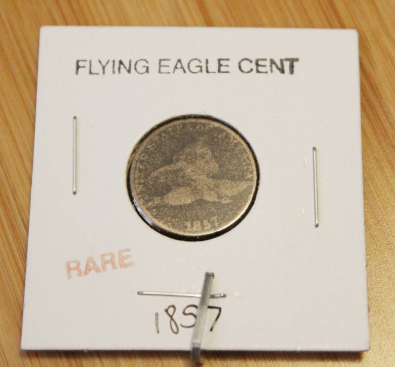 lot 1100 image: Flying Eagle Cent Year 1857 Rare