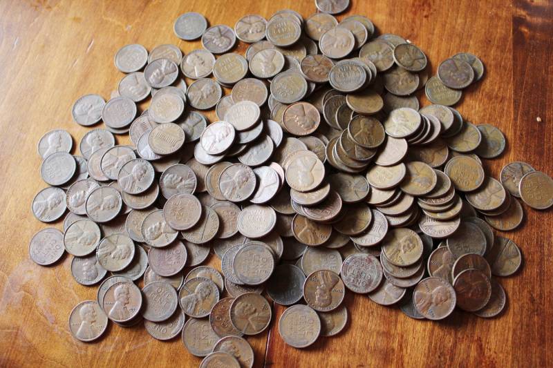 lot 1102 image: Approximately 150 Wheat Pennies