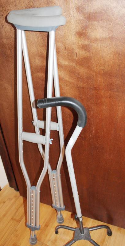 lot 1330 image: Cane and Crutches
