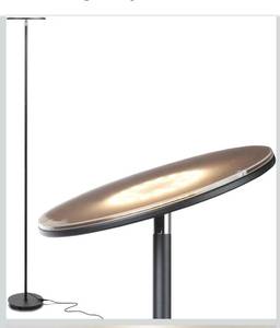 lot 2031 image: Brightech Sky LED Floor lamp, Torchiere Super Bright Floor Lamp for Living Room Decor & Office - Dimmable, Tall Standing Torch Lamp with Warm Light for Bedroom & Reading - Black