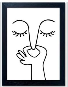 lot 2057 image: Black and White Bathroom Wall Art Bad Smell Humorous Canvas Print Funny Guest Toilet Picture Artworks for bathroom walls Modern Minimalistic Bathroom Sign