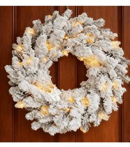 lot 2066 image: Flocked Christmas Wreath