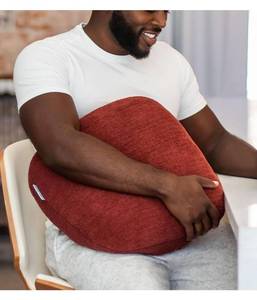 lot 2069 image: Quiet Mind Weighted Pillow for Adults 9 Lbs - Get Better Sleep - Sustainably Made and Chemical Free - Machine Washable (Medium, Chili Oil)