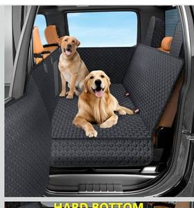 lot 2086 image: Truck Back Seat Extender for Dogs, Upgraded Waterproof Pet Seat Cover with Door Protection, Hard Bottom, Holds 420lbs, Dog Hammock for F150Silverado 1500GMC Sierra 1500RAM 1500Titan