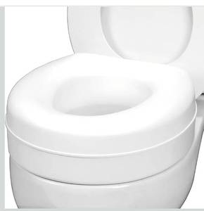 lot 2098 image: HealthSmart Enhanced Comfort 5 Raised (Round) Toilet Seat Risers