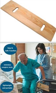 lot 2110 image: Slide Transfer Board with Handles,Made of Heavy-Duty Wood,Mobility Aid for Senior and Handicap,Load Capacity Up to 500 lbs