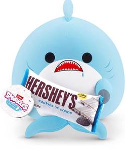 lot 2113 image: Snackles Series 2 Shark & Hershey (Cookies n Cream) 8 Inch Plush by ZURU, Ultra Soft Plush, Collectible Plush with Real Licensed Brands, Stuffed Animal, Giftable
